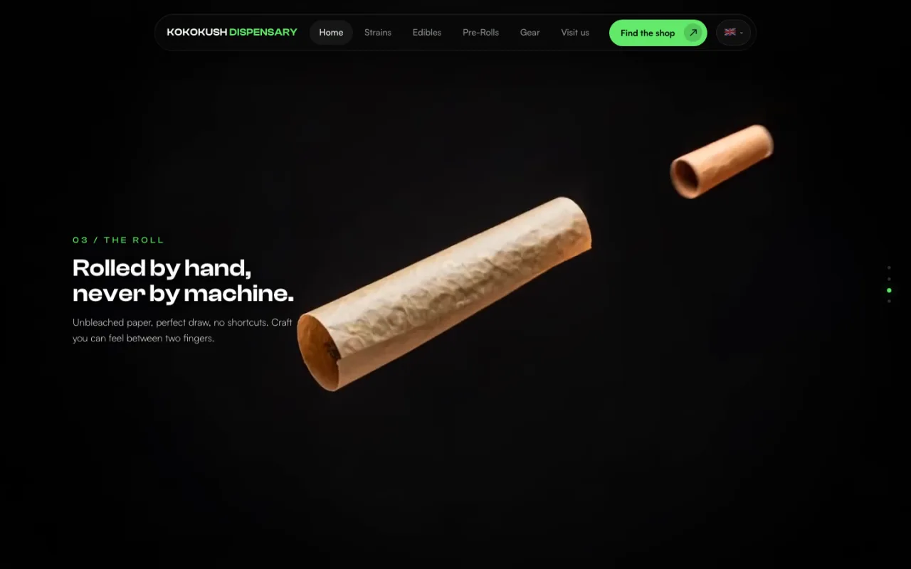 Kokokush — Produktwelt, dunkle Edition
